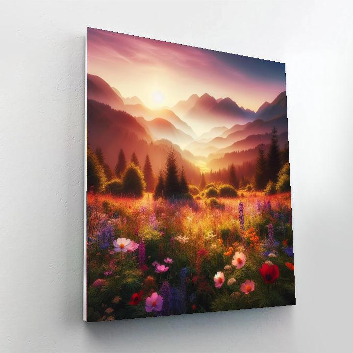 Mystical Mountain Glade Paint By Color