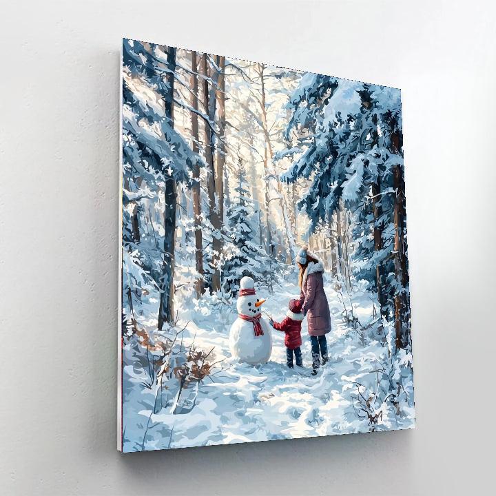 Winter’s Gentle Touch Number Painting