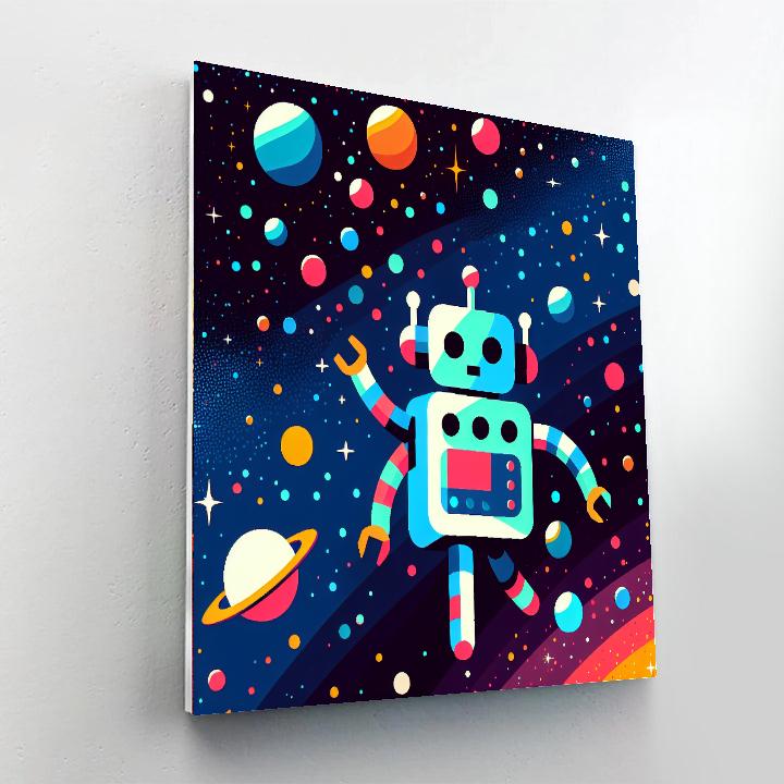 Robot Galaxy Explorer Numbered Painting Kits