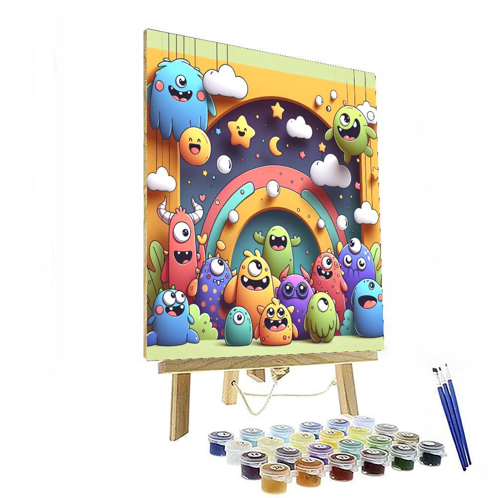 Cool Monsters Number Painting