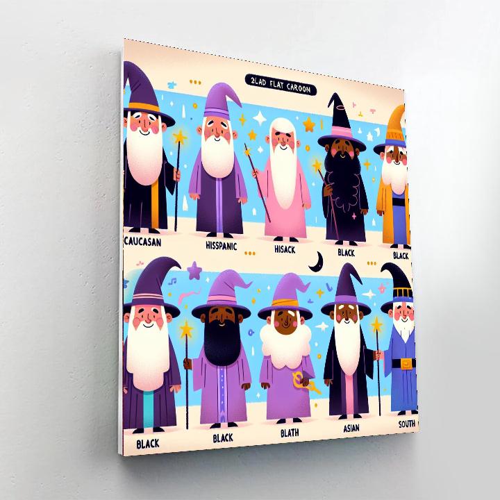 Wacky Wizardry World Painting By Numbers Kit