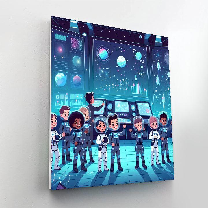 Space Adventure Training Paint By Color