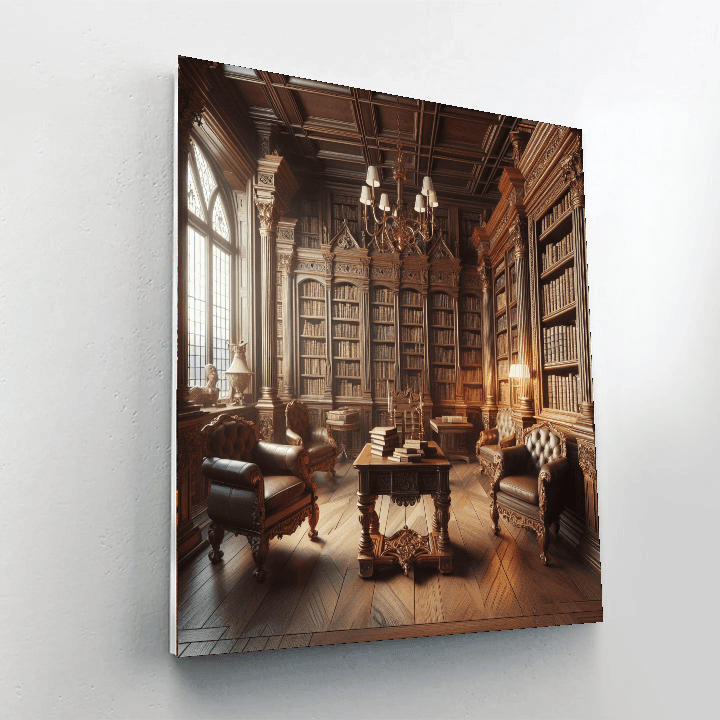 Library Sanctuary DIY Paint By Numbers