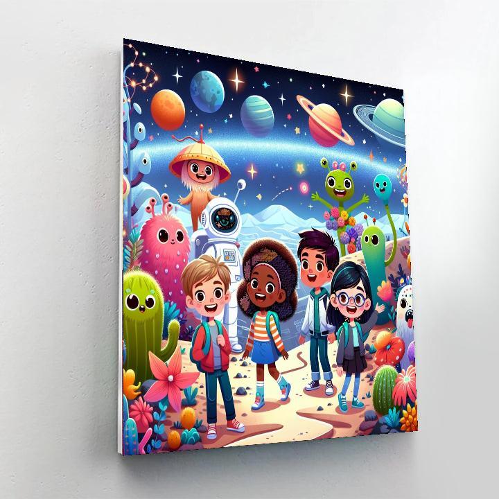 Dreamy Space Explorers Paint By Numbers
