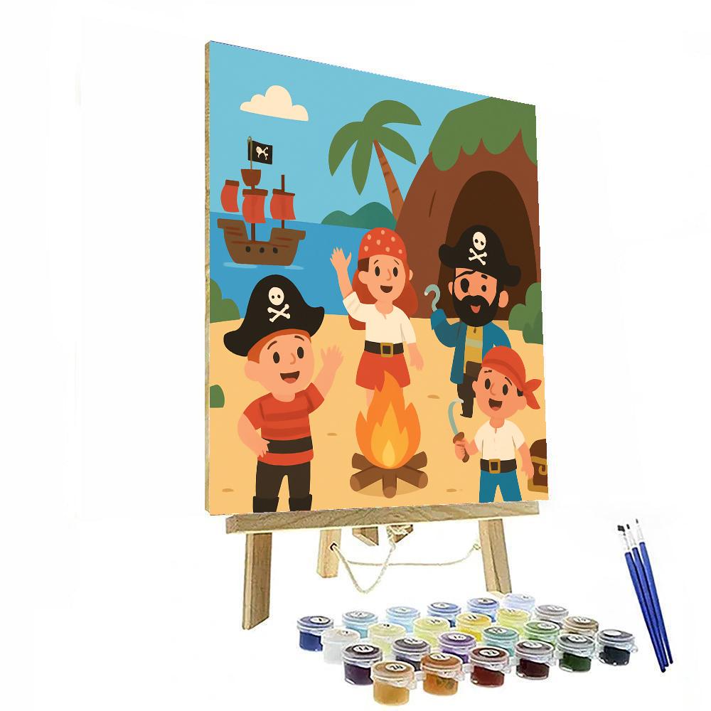 Happy Pirate Cove Paint By Number
