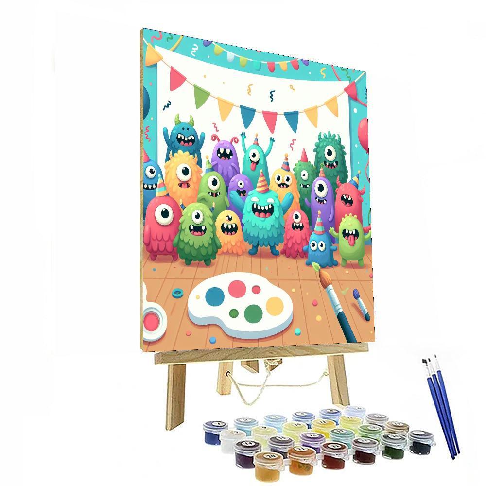Monster Mash Bash Number Painting