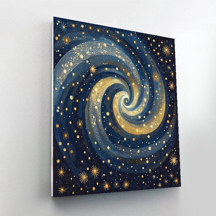 Georges Seurat Inspired Luminous Starry Dance  Paint By Numbers Kits