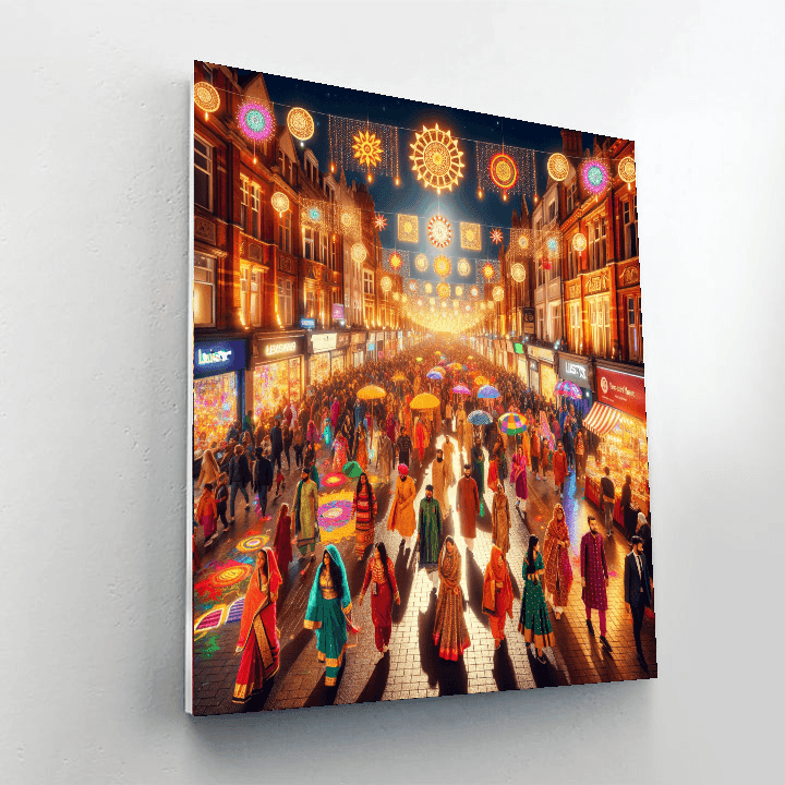 Diwali In Leicester - United Kingdom Numbered Painting Kits