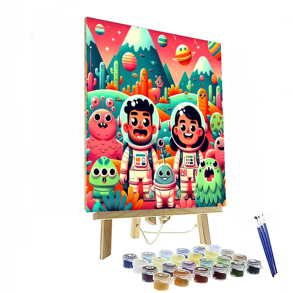 Artistic Planet Explorers Paint By Numbers