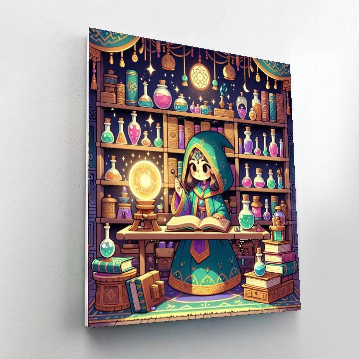 Wizard's Enchanted Workshop Paint By Numbers