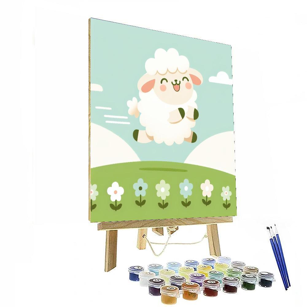 Playful Sheep Paint By Numbers