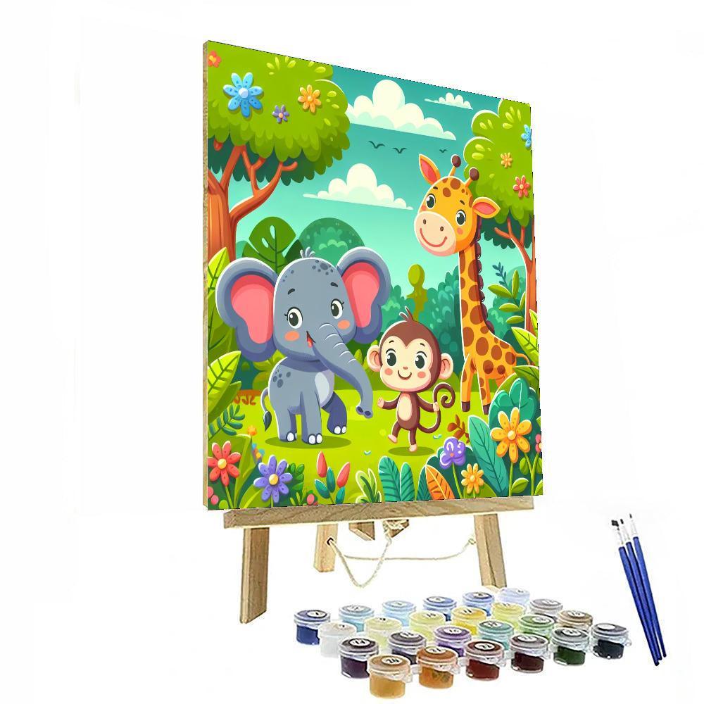 Animal Adventure Expedition Paint By Numbers Art