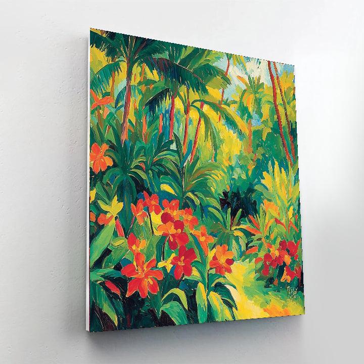 Paul Gauguin Inspired Caribbean Vibrations  Number Painting