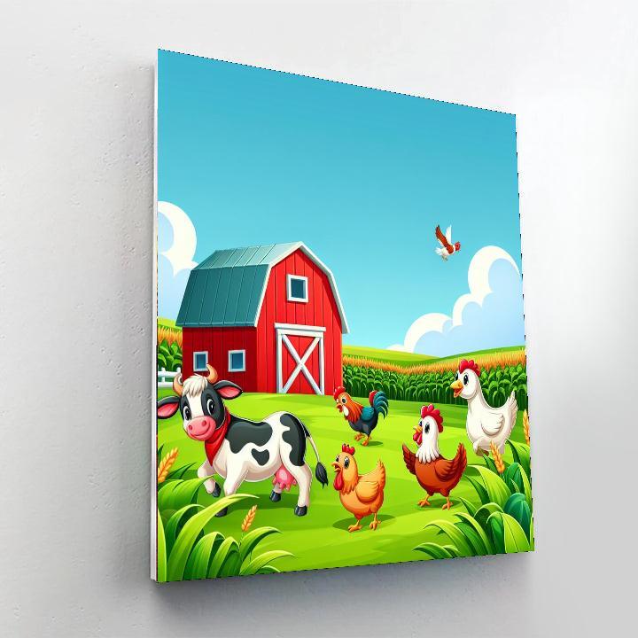 Farmyard Friends Adventure Painting By Numbers Kit