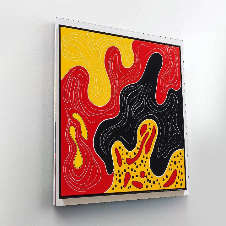 Yayoi Kusama Inspired The Flow Of Colors  DIY Paint By Numbers