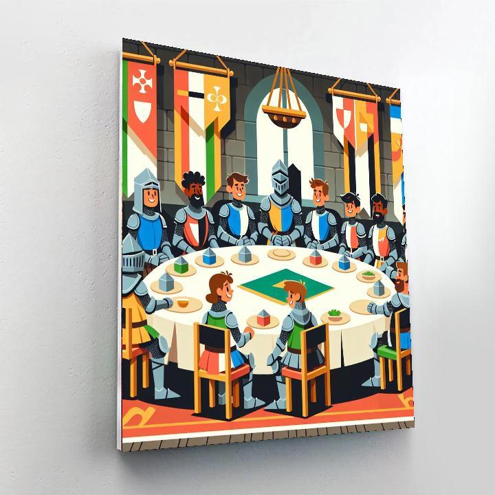 Courageous Knights Of The Round Table Painting Number Kit