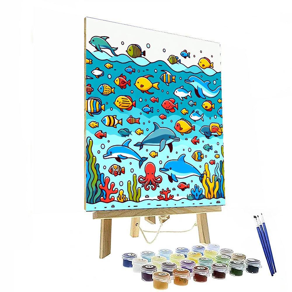 Ocean Friends Aquatic World Paint By Numbers Kits