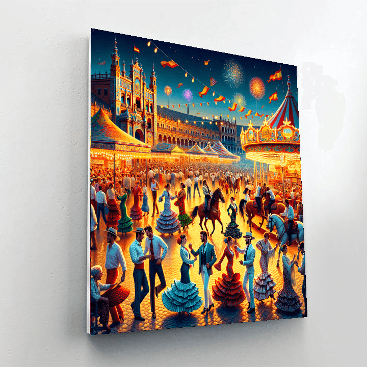 Seville Feria - Seville, Spain Paint By Color