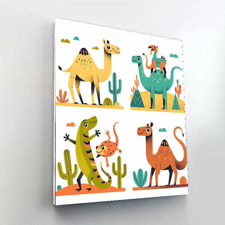 Dazzling Desert Festival Painting By Numbers Kit