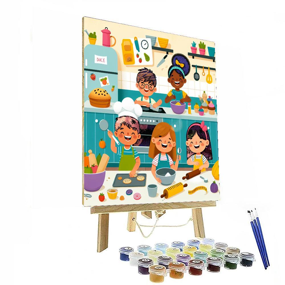 Cheerful Cooking Class Number Painting