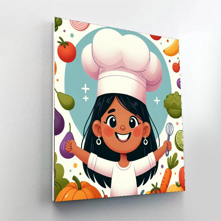 Charming Chef Painting Number Kit