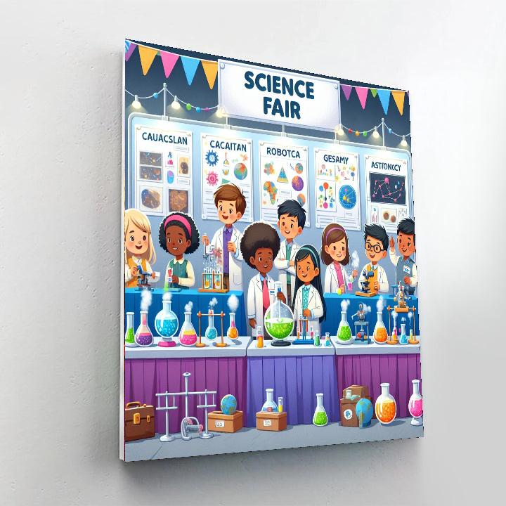 Exciting Science Fair Painting Number Kit