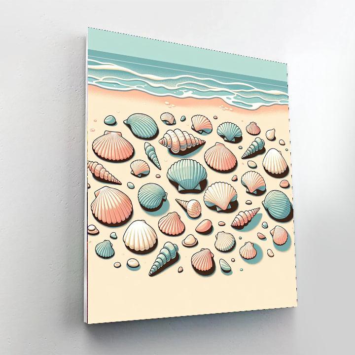 Seashell Symphony Paint By Numbers Art