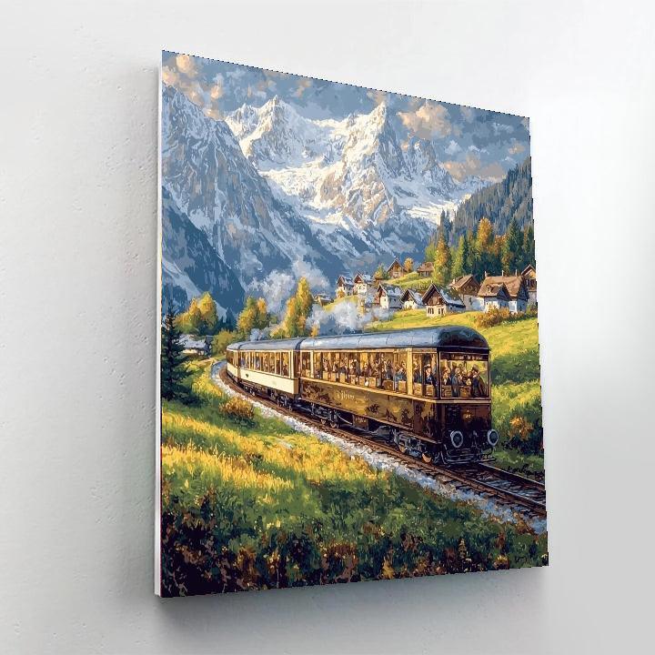 Gourmet Chocolate Train - Montreux Paint By Numbers