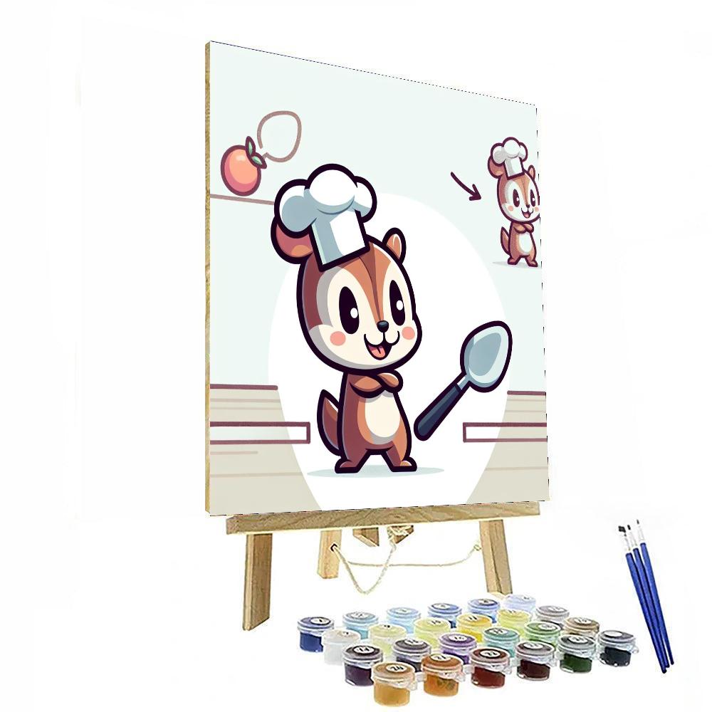 Chef Chipmunk Paint By Numbers Kits