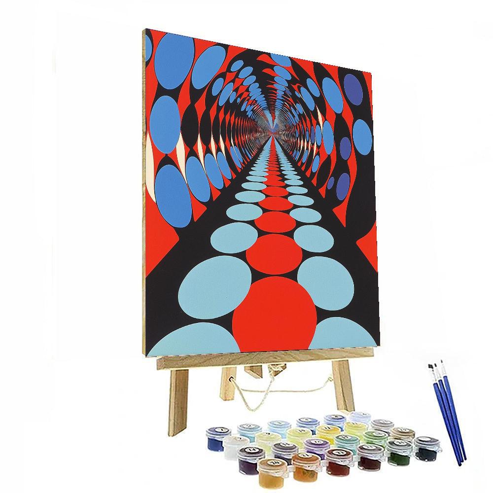 Yayoi Kusama Inspired Spherical Infinity  DIY Paint By Numbers