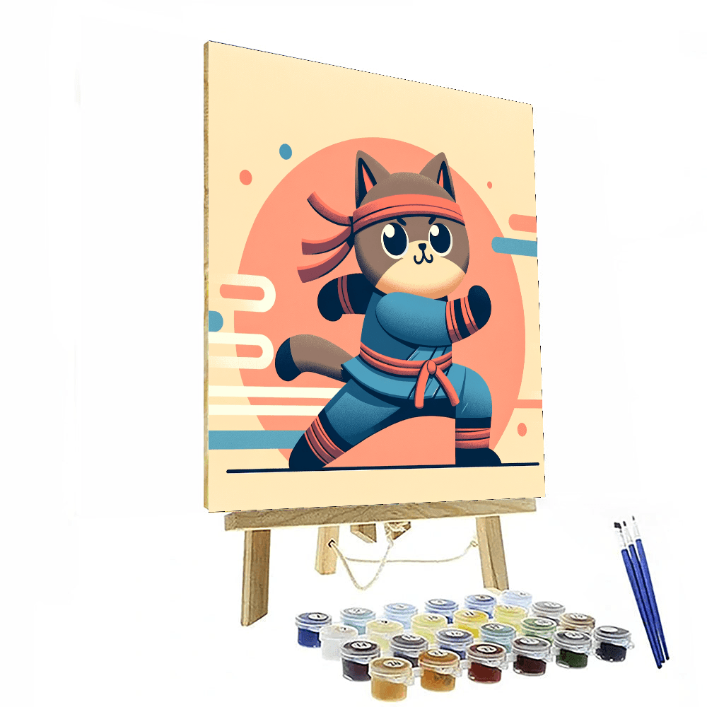 Ninja Cat Quest Paint By Number