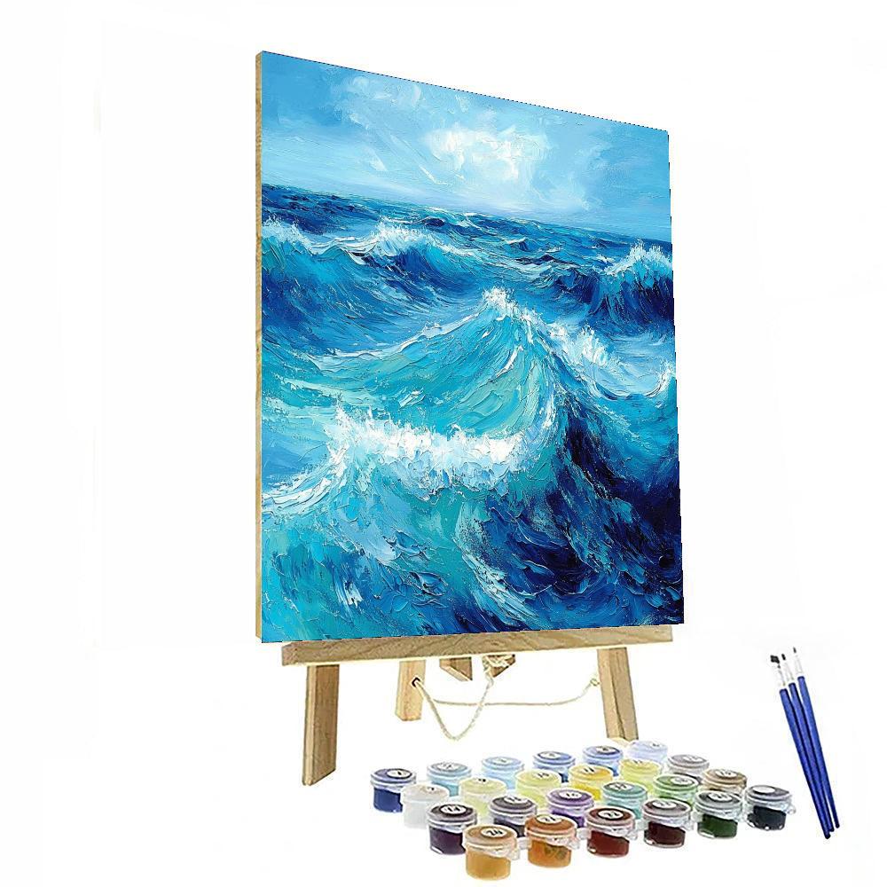 Michelangelo Inspired Ocean's Crescendo  Paint By Numbers