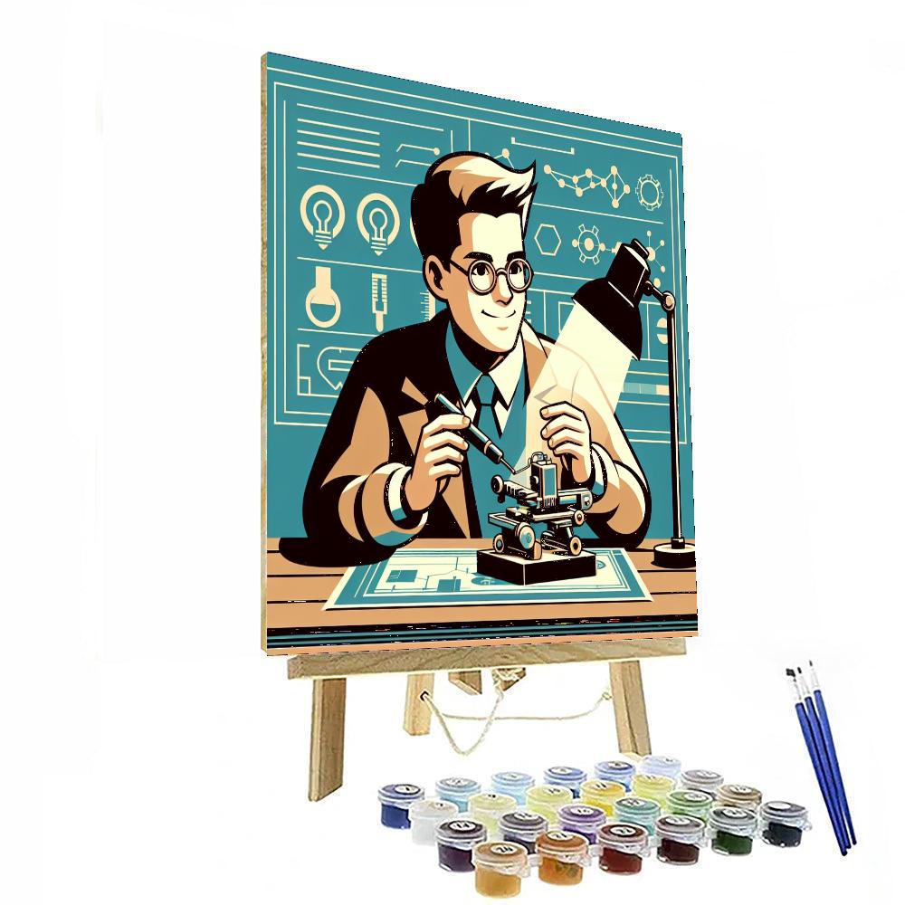 Clever Little Inventor Paint By Numbers Art