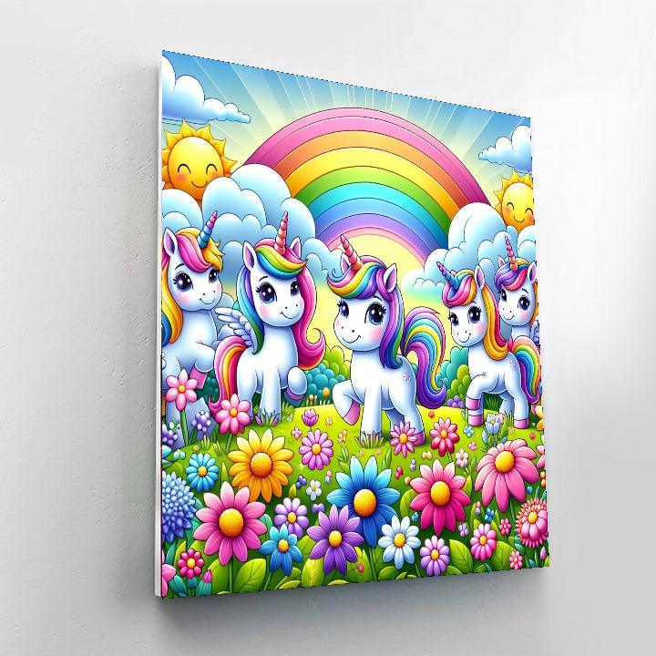 Adventure With Magical Unicorns Paint By Color