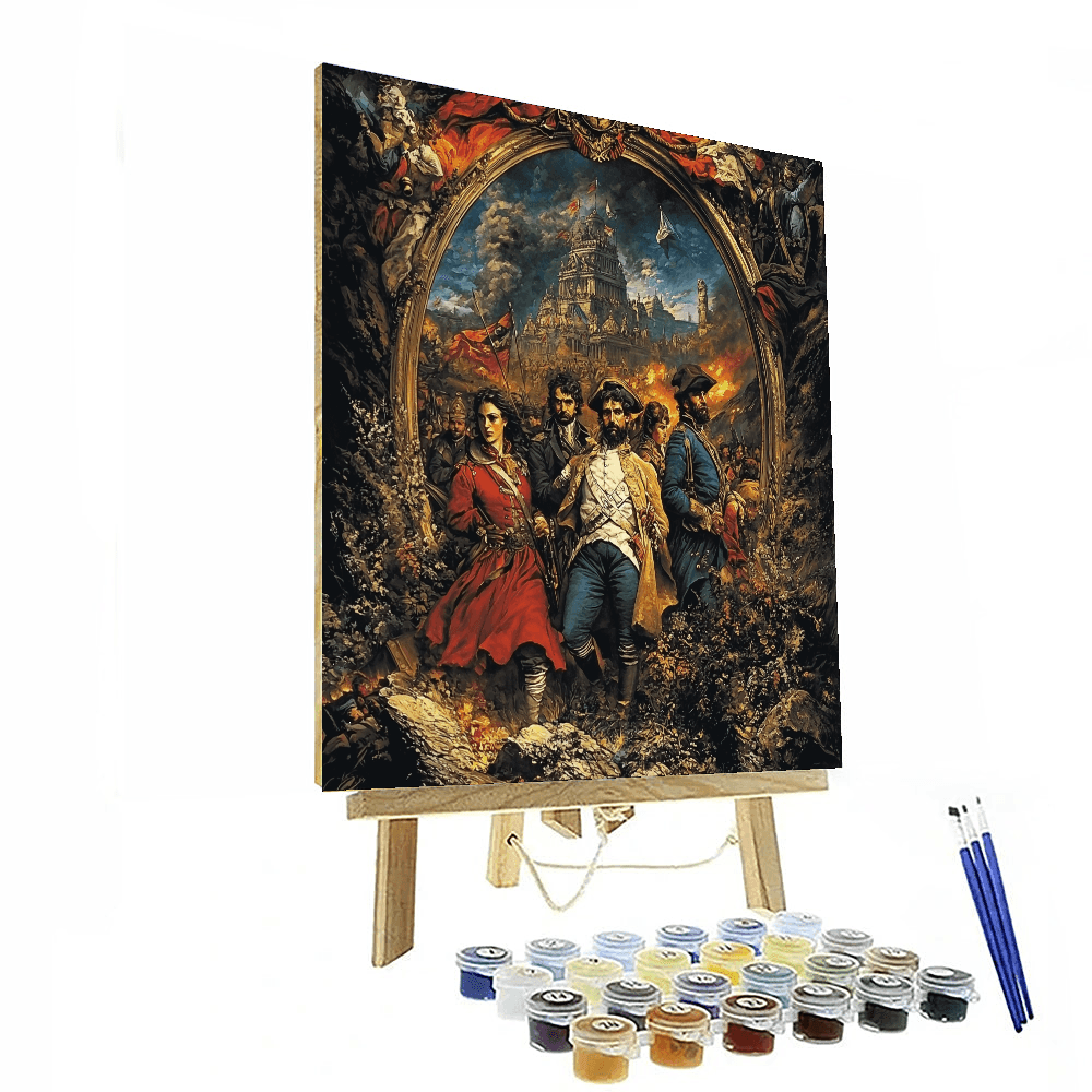Eugène Delacroix Inspired Historical Echoes - DIY Painting By Numbers Kit