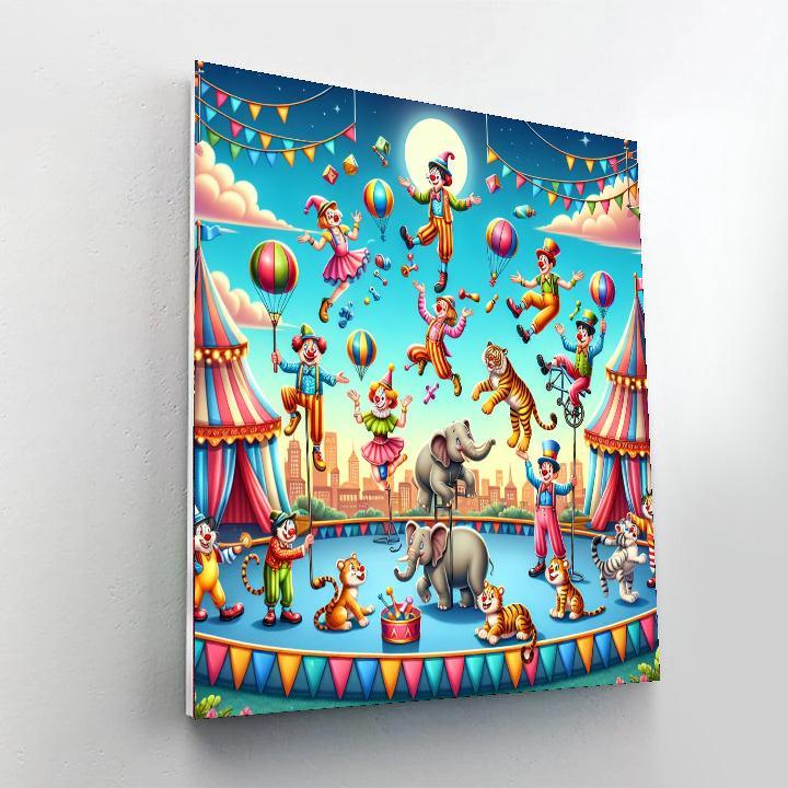 Happy Circus Days Paint By Numbers Art