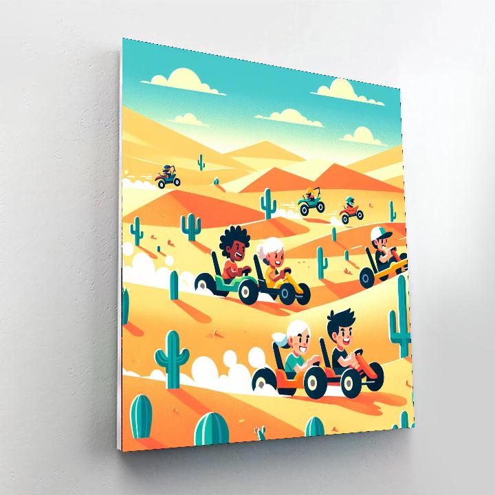 Daring Desert Race Paint By Numbers
