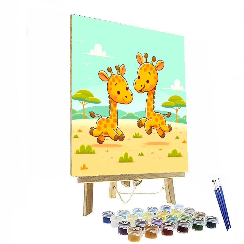 Giggle Giraffes Number Painting