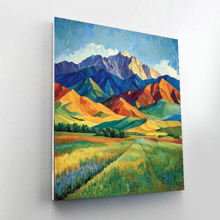 Paul Cézanne Inspired Abstract Mountain Dreams  Paint By Numbers Kits