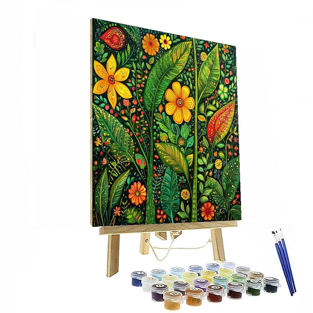 Frida Kahlo Inspired Nature's Stories  Numbered Painting Kits