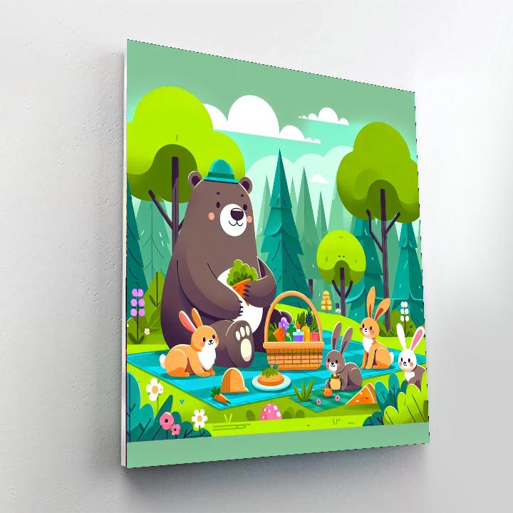 Enchanted Forest Picnic Paint By Numbers