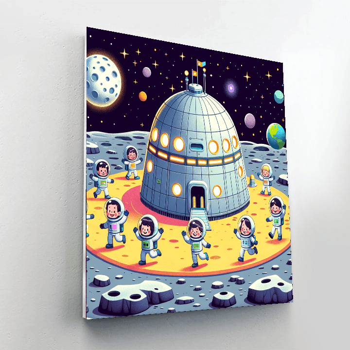 Lunar Explorer's Base Paint By Numbers