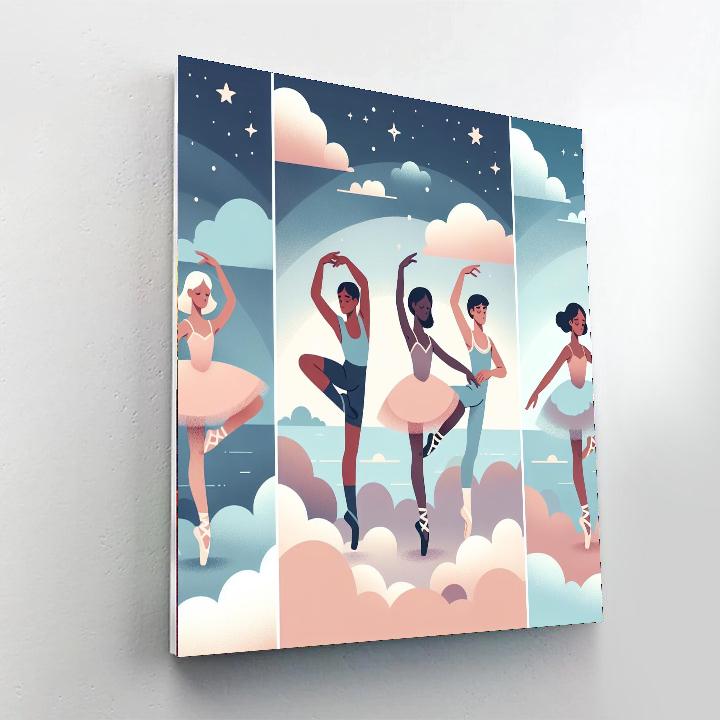 Ballet In The Sky Number Painting
