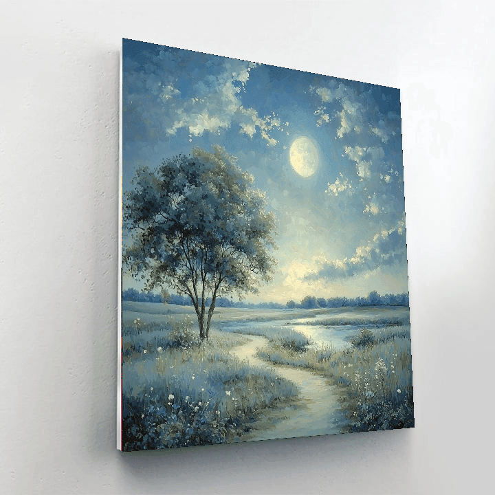 J.M.W. Turner Inspired Mystical Moonlit Landscape - DIY Painting By Numbers Kit