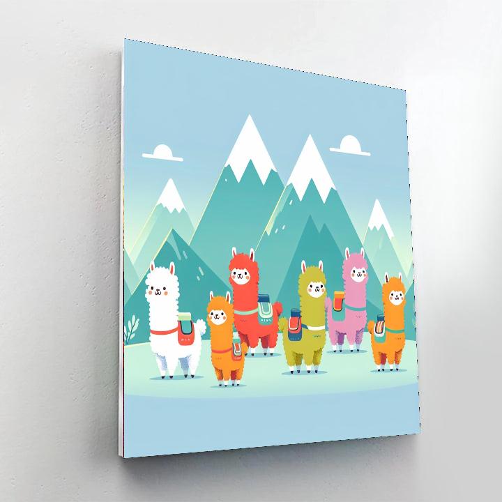 Adventurous Alpaca Expedition Numbered Painting Kits
