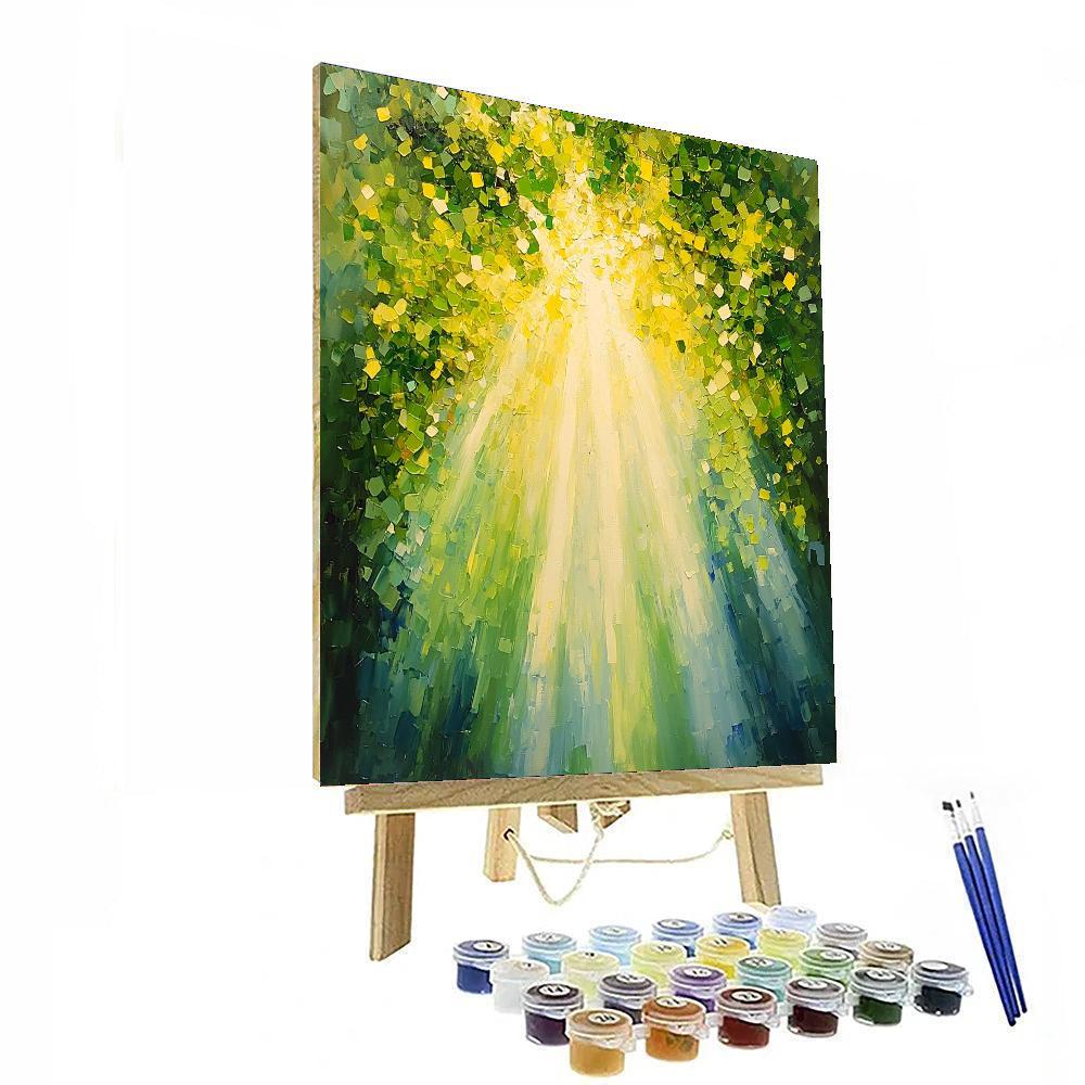 Georges Seurat Inspired Rays Of Harmony  Painting Number Kit
