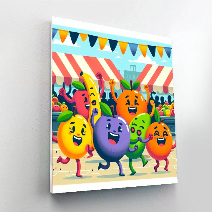 Fantastic Fruit Festival Paint By Numbers Art