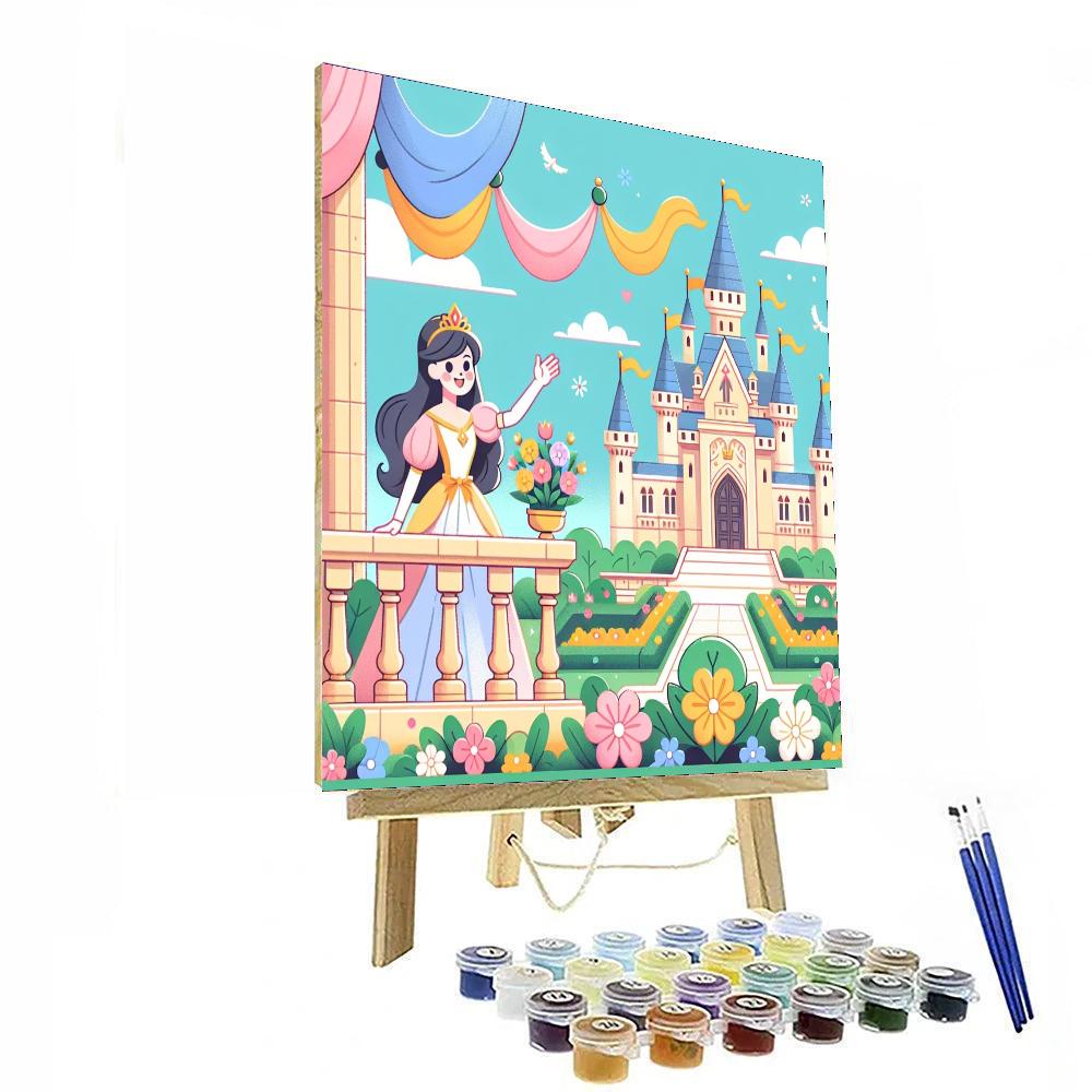 Princess's Enchanted Castle Paint By Number
