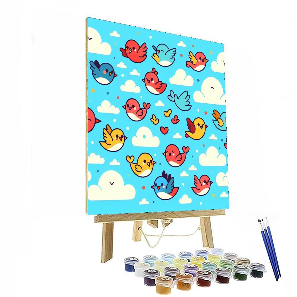 Flying Friends Numbered Painting Kits
