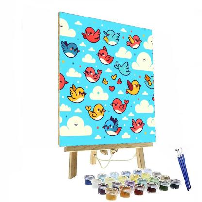 Flying Friends Numbered Painting Kits